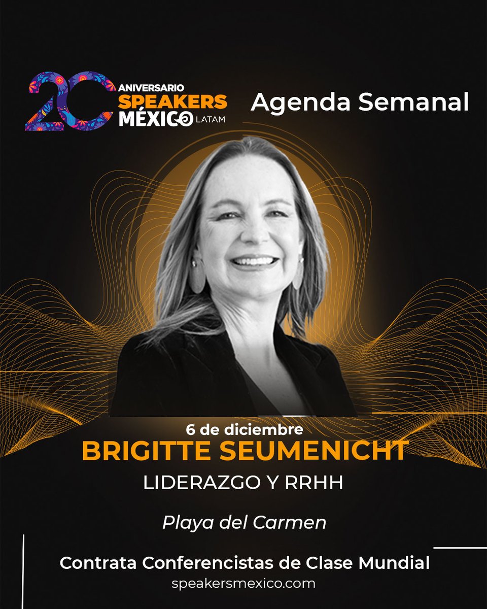 Esta semana en Speakers México: economía al día, finanzas claras, liderazgo y RRHH para decisiones con impacto. Asegura el talento para tu evento en 24 h. Prepara tu kick off 2026 con speakersmexico.com #ContrataciónDeConferencistas #Conferencias #Liderazgo #RRHH
