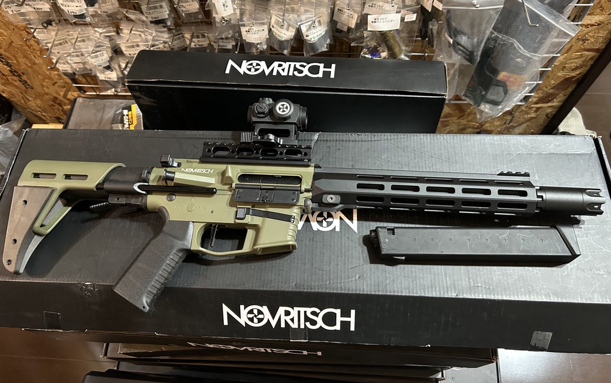 inugami0128's tweet photo. #NOVRITSCH #SSR9
軽くて使い勝手が良いと好評いただいてる
ライフルです𖤐 ̖́-
他にもブラックとピンクもあります✨
重さも2kgと軽量!
更に命中精度をあげるアップグレードな
メニューもあります👍🎶
#電動ガン #サバゲー
https://t.co/SvBLVAJwAH https://t.co/KEB0yZ9Fo4