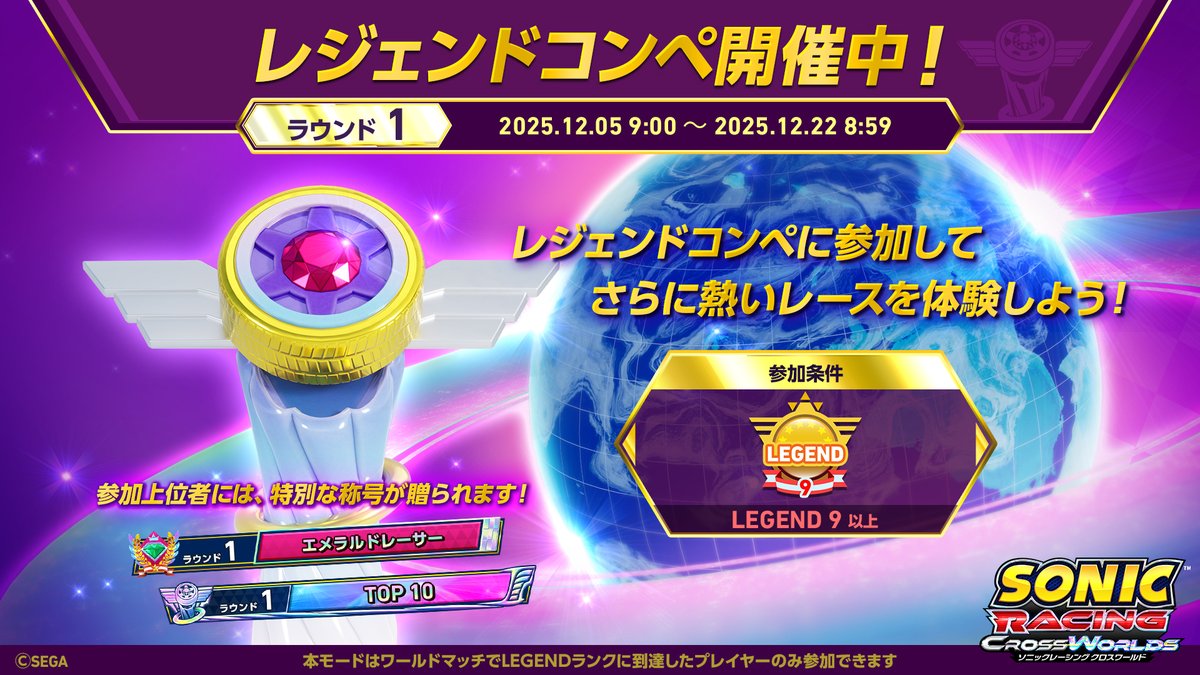 れがーとページ レジェンドコンペ開幕！】 限られた者だけが踏み入れられる最速の戦場