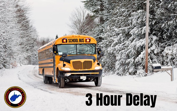 huff_school's tweet photo. Due to expected incoming weather and being on a Winter Weather Advisory, Wyoming County Schools will be on a 3 hour delay on Friday, December 5, 2025. We will monitor weather closely throughout the night. Stay safe and stay warm. https://t.co/3ehjexkfWL