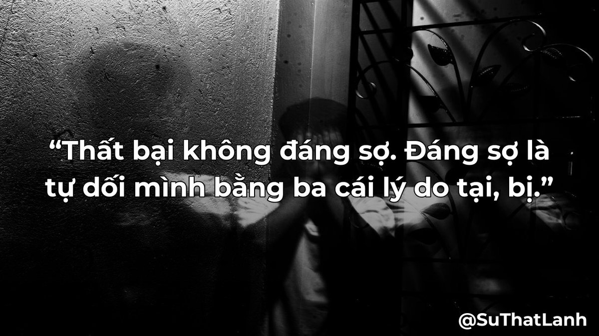 SuThatLanh's tweet photo. Đổ lỗi cho ngoại cảnh dễ hơn thừa nhận năng lực bản thân có hạn. Nhưng đó là con đường tắt dẫn đến sự tầm thường.

#TuThanVanMenh #BanLinh #SuThatLanh https://t.co/S9foKdh1aP