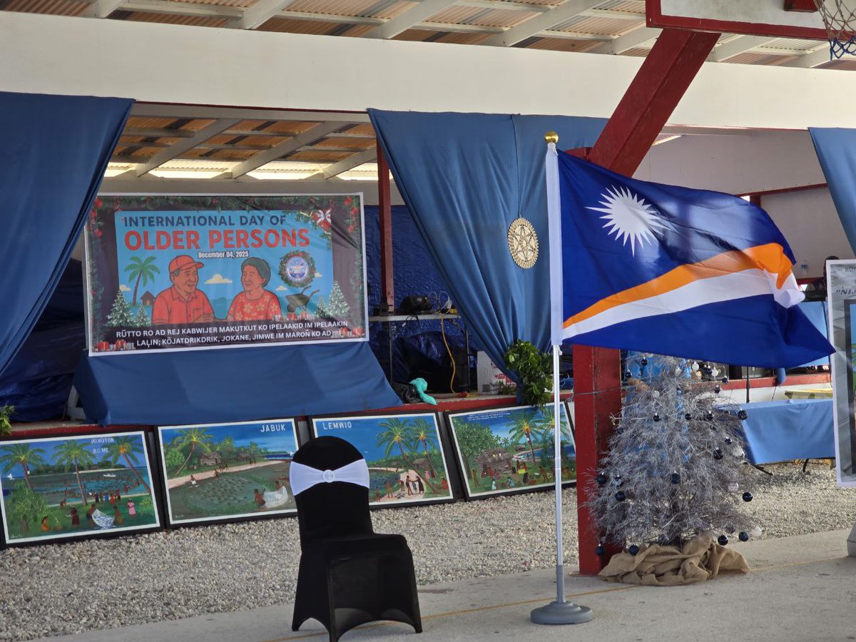 👵👴✨ Ambassador Hsu attended the RMI’s “International Day of Older Persons” on Dec 4, expressing Taiwan’s support for elderly welfare in the Marshall Islands 🤝🇹🇼🇲🇭. We look forward to deeper cooperation in social welfare and healthcare to better support seniors. ❤️