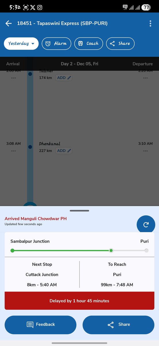 Pranay_brownboy's tweet photo. @RailMinIndia @RailwaySeva @EastCoastRail @Central_Railway Tapaswini Express is a worst train ever.....shame on Indian Railway Service https://t.co/6XbMgRSHRO