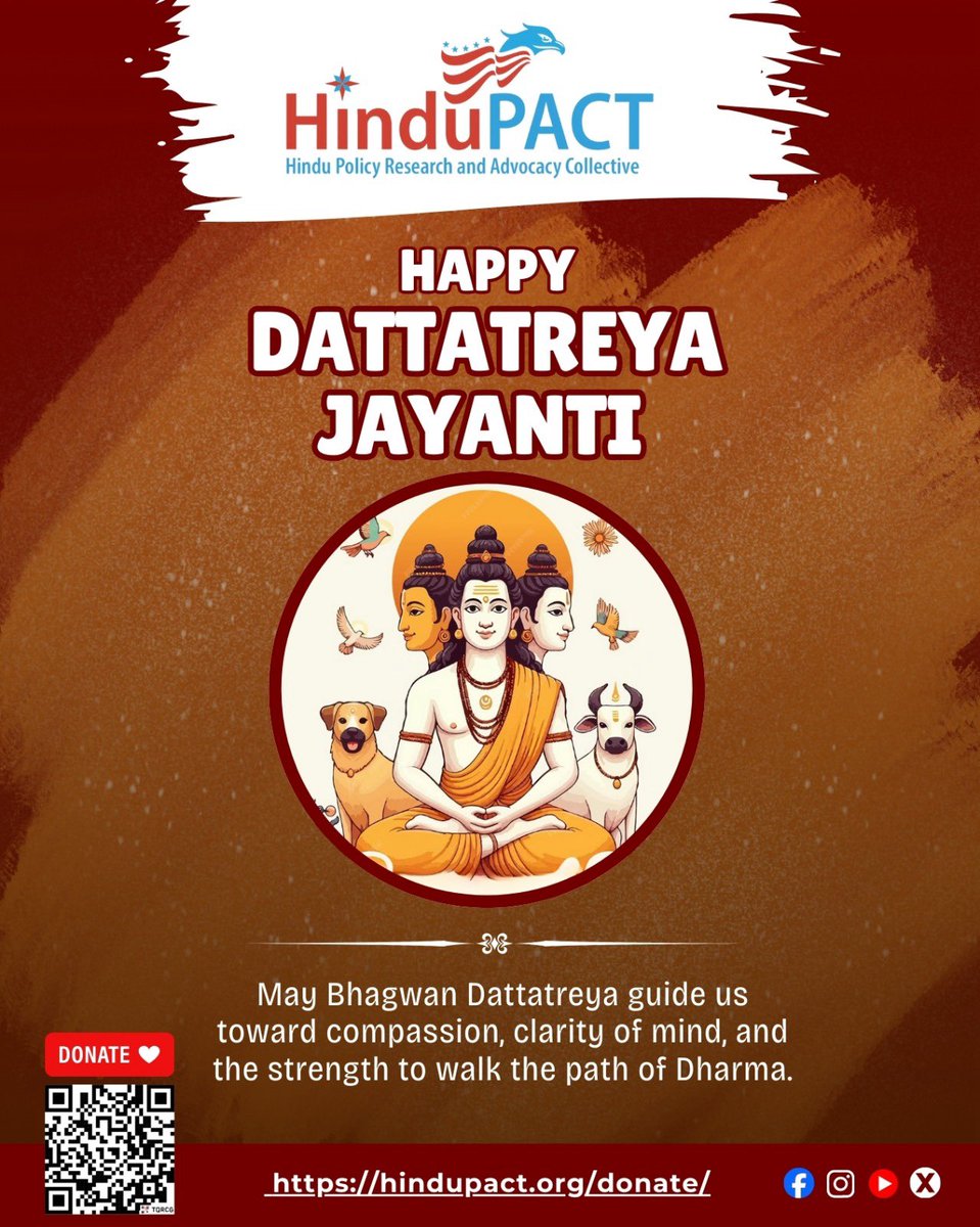 #DattatreyaJayanti - May #BhagwanDattatreya give us strength and guide 🙏🏽