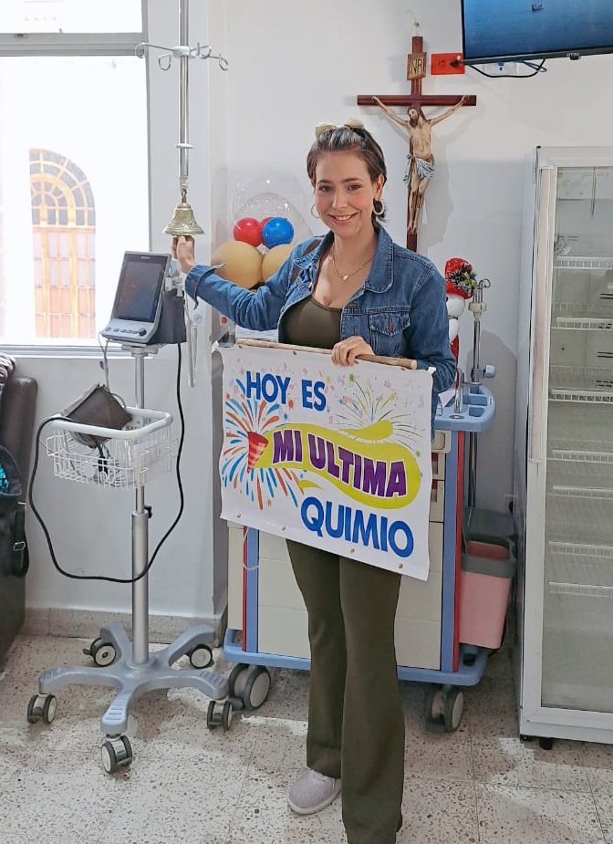 ¡Última quimio completada! Felicítenme, porque lo logré. ❤️‍🩹