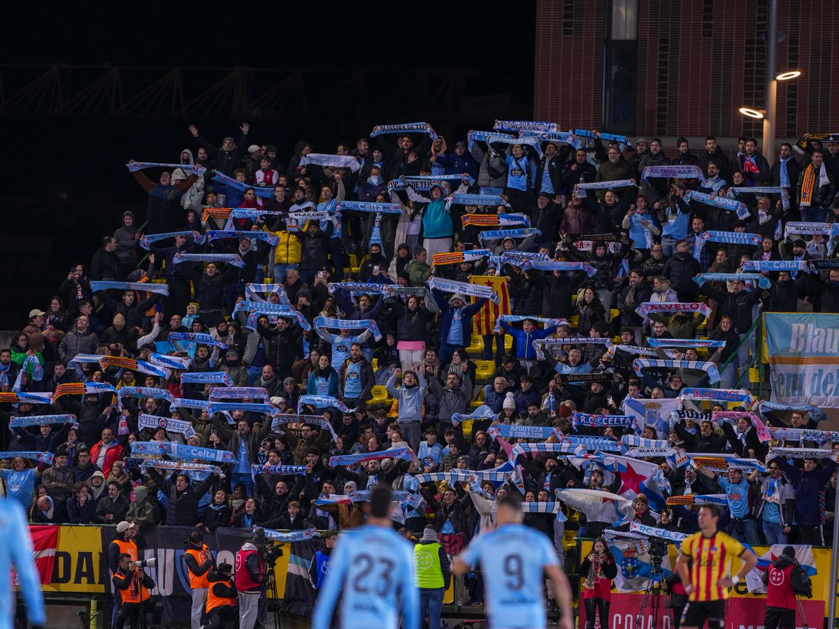 Foi un pracer competir contra vós e a vosa gran afección. Desexámosvos o mellor no que resta de tempada.

🤝🏻 <a href="/RCCelta/">Celta</a>
