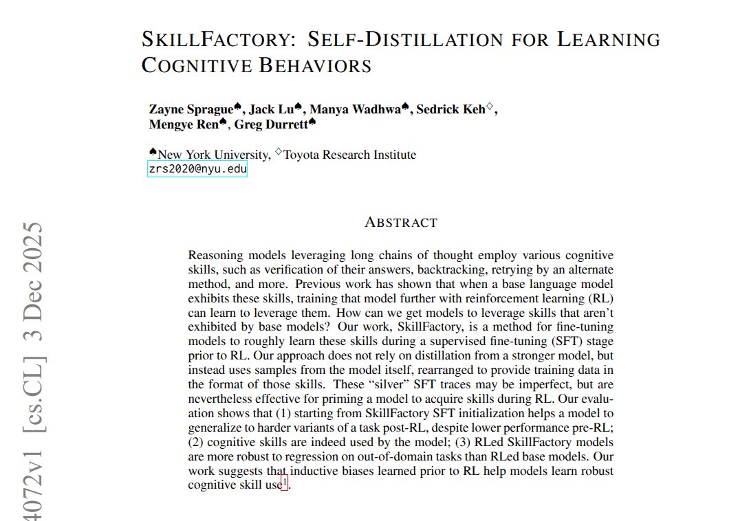 SkillFactory paper abstract