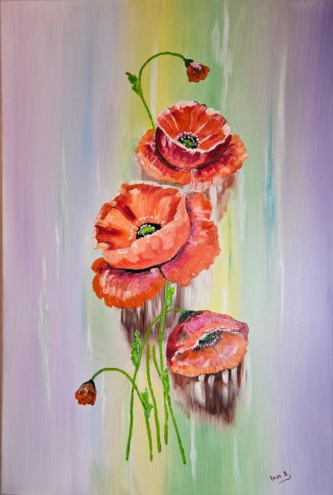 laniksj's tweet photo. Art of the Day! "Poppy Flowers". Buy at: https://t.co/dSHrfBfvZE https://t.co/DcTb5o1pbY