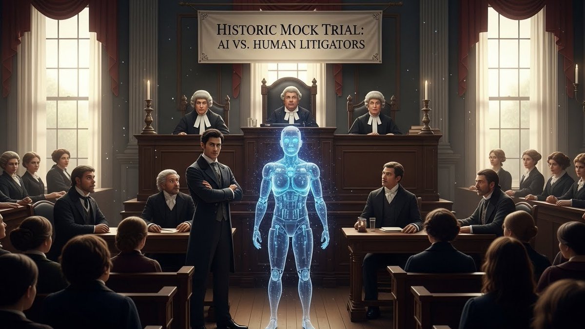 RobotConsult_EN's tweet photo. The First AI Just Won a Full Mock Trial Against Top Litigators – And the Judges Were Human

In a landmark December 2025 event organized by Stanford CodeX and the International Bar Association, an AI system built on a custom multi-agent framework (using o3 reasoning + real-time evidence retrieval) defeated a team of Kirkland & Ellis partners in a full-day simulated federal trial on patent infringement. 

The AI handled opening statements, direct and cross-examination (via voice synthesis and strategic questioning), objection timing, and closing arguments — scoring higher on persuasiveness, evidence handling, and legal accuracy from a panel of three retired federal judges. The system even adapted mid-trial to unexpected witness testimony by generating new lines of questioning that humans hadn't anticipated.

The audience of 800 litigators watched in stunned silence as the AI won 7-2 on liability and 8-1 on damages. Organizers say this wasn't a gimmick — the AI was given the same case file and preparation time as the humans. The litigation partners are now openly asking whether complex trial work is next to fall after research and drafting already collapsed in 2024–2025.

#LegalAI #AITrial #MockTrial #LitigationFuture #StanfordCodeX