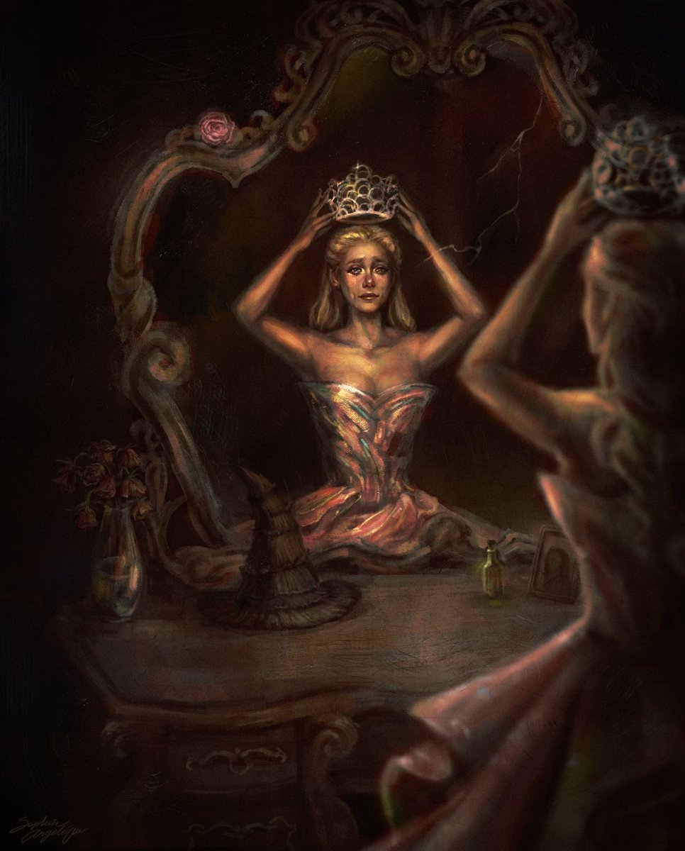 grief 🥀 #wicked #galinda #fanart