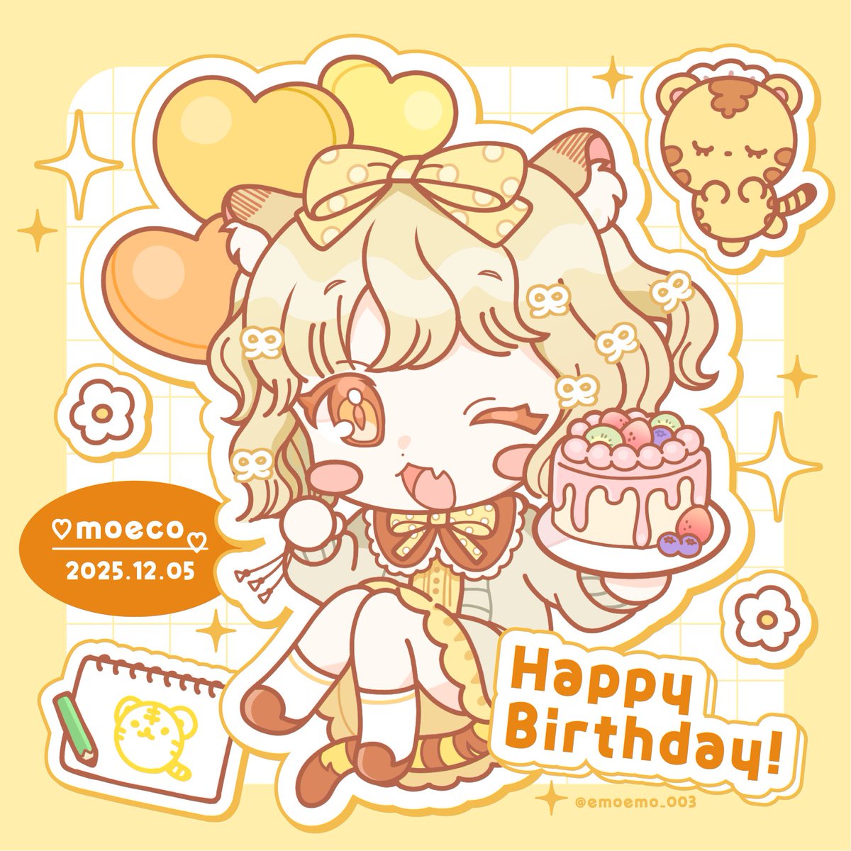 🎂 #デフォルメ公開 🎂

- ̗̀ 𝐇𝐀𝐏𝐏𝐘 𝐁𝐈𝐑𝐓𝐇𝐃𝐀𝐘 ̖́-

みんなのおかげで楽しい1年でした🐯💛
歳を重ねてもいつまでも元気に色々なことにチャレンジしていきたいです❣️
これからもよろしくね૮・ᴥ - ა   💖