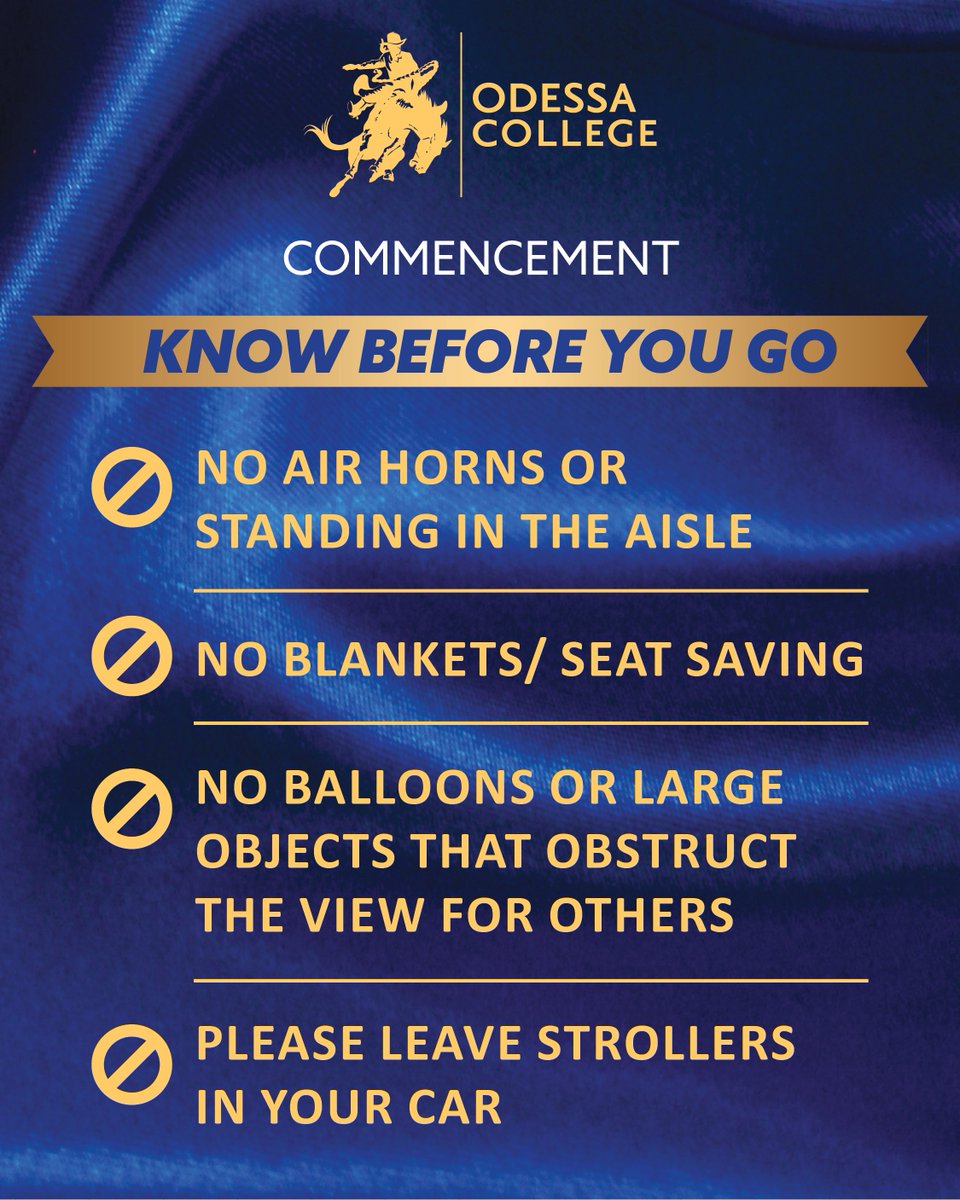 OdessaCollege's tweet photo. Wranglers, Fall 2025 Graduation is coming up!

📅 Fri, Dec 12 @ 6:00 PM &amp; Sat, Dec 13 @ 10:00 AM &amp; 2:00 PM

Want a digital program, livestream links, &amp; more? Check it out here 👉 https://t.co/6DrvnrqwSc

We can’t wait to celebrate with you! 🎉👩‍🎓👨‍🎓 #OCGraduation #WranglerMade https://t.co/dgOCnW09vH