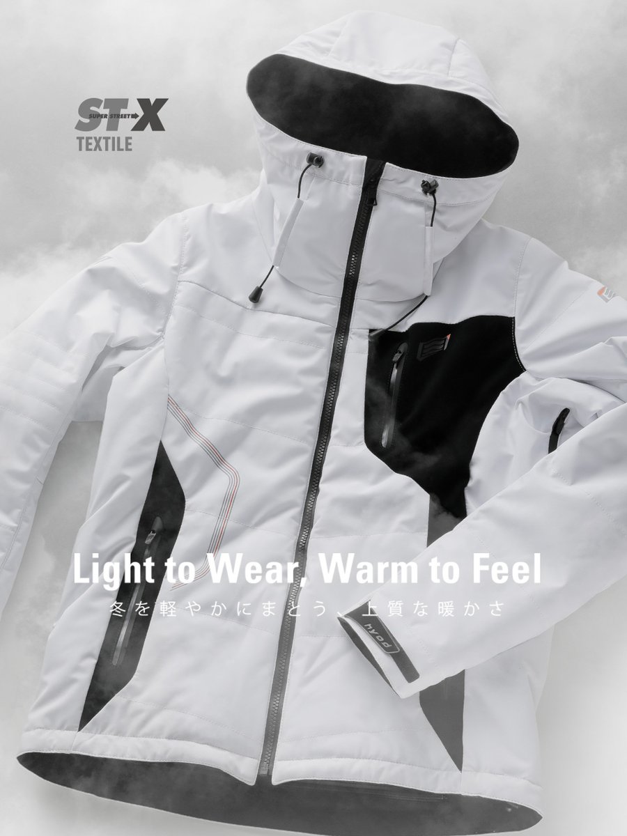 HYOD バイクジャケット ホワイト/ブラック