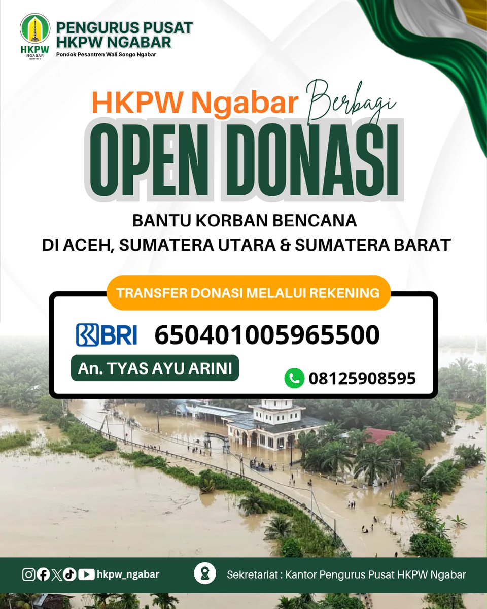 a_nashir's tweet photo. Silakan bagi yanh ingin berdonasi untuk korban bencana di Aceh, Sumatera Utara, dan Sumatera Barat.

#OpenDonasi #HKPWNgabar https://t.co/davttIy7Dk