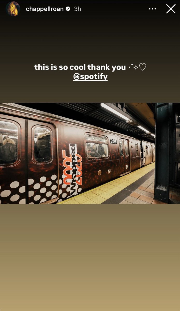chappellroanPH's tweet image. 📲 | Chappell Roan via Instagram 💕

"this is so cool thank you ⋆˙⟡ ♡ @ spotify"