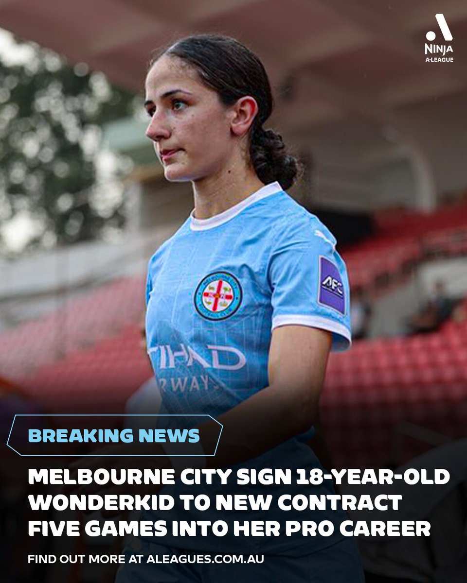 aleaguewomen's tweet image. What a story this is 🌟🇦🇺 @MelbourneCity have handed one of their top talents a contract extension after a MONTH.

Danella Butrus only signed her first pro deal in September.

It’s taken five ‘outstanding’ games for City to lock her in to a new deal until the end of the 2026/27…