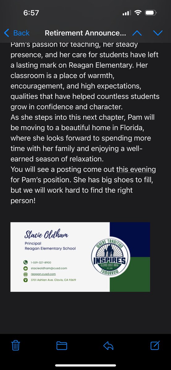 Congratulations to one of the best to ever do it! Plus, you were the silent leader behind every team, camp &amp; player we ever coached.  Until I can talk you into our next adventure, love you Pammy Jo.