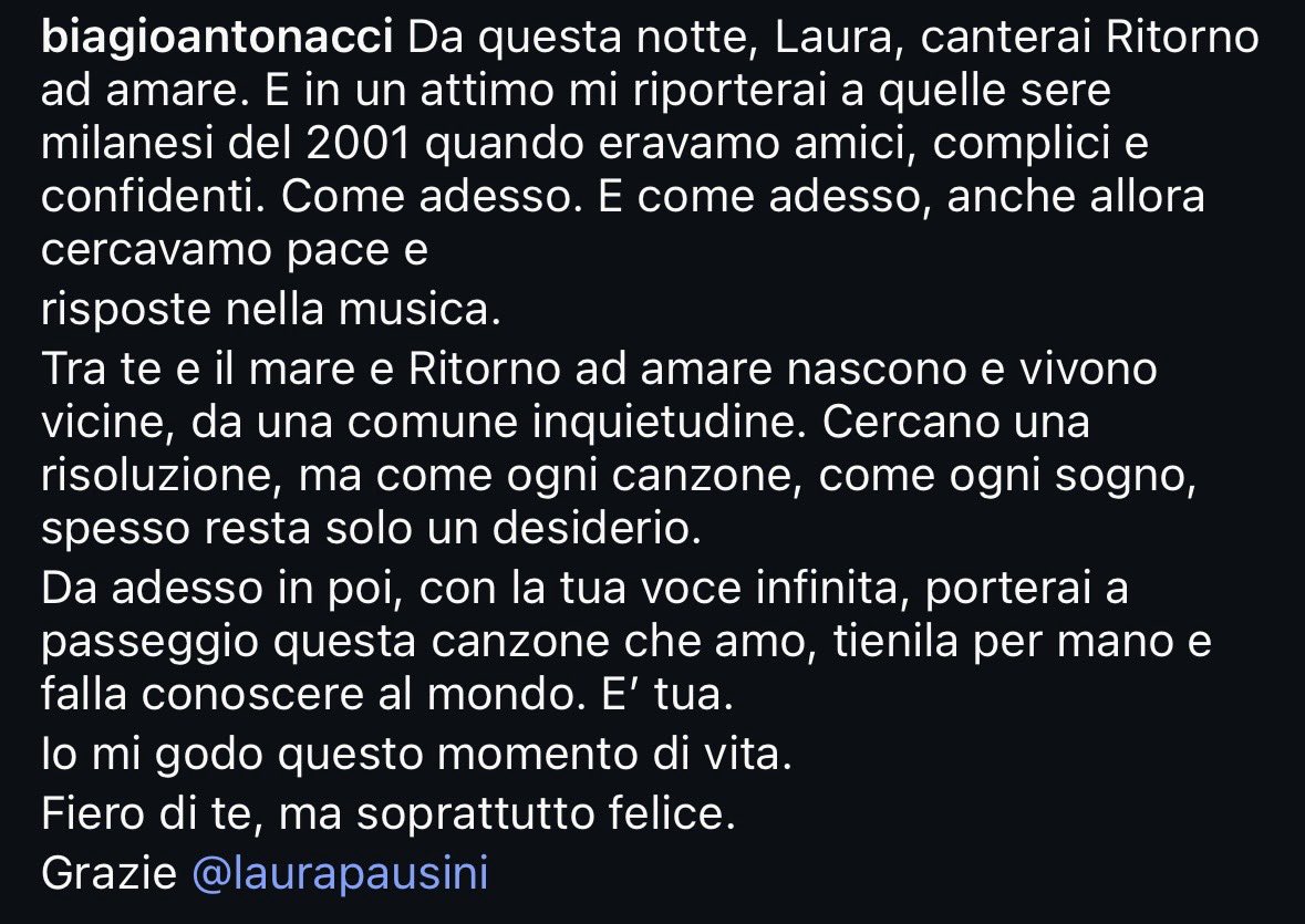 MistycoVincent's tweet image. Come sempre ci sono Uomini, Ominicchi e Quaquaraquà 

E #BiagioAntonacci è un grande uomo... 

#Ritornoadamare