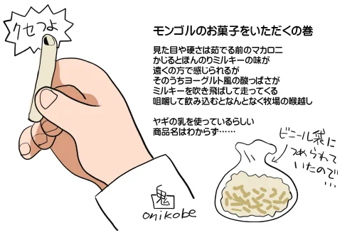 知り合いから話のネタに試食どう?とすすめられた
異国のお菓子 
