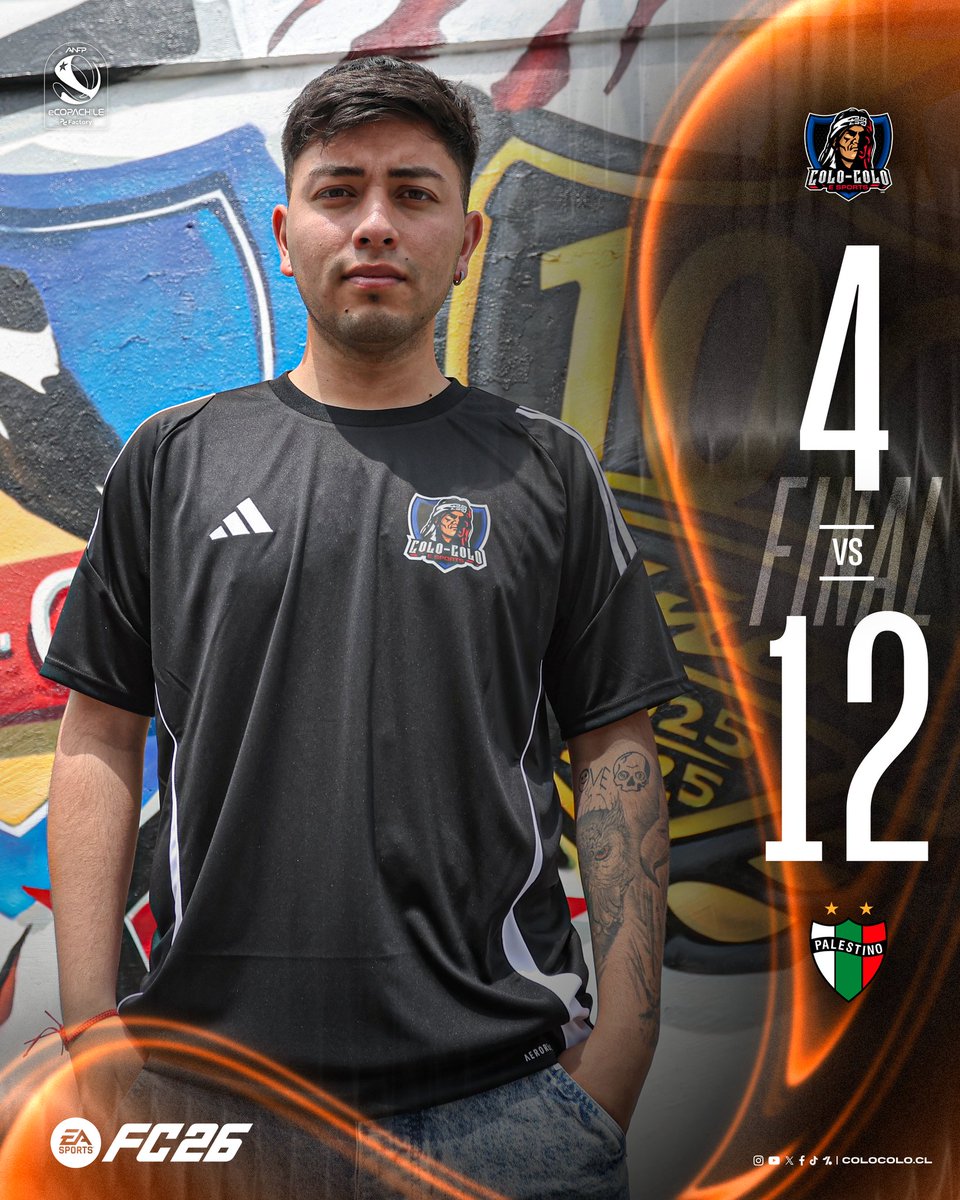 𝑫𝑬𝑹𝑹𝑶𝑻𝑨 🎮

Debutamos con dos caídas ante Palestino en la eCopa Chile de EA FC 26 y no sumamos puntos en la primera fecha. Guille no estuvo en su mejor día, pero le quedan dos jornadas para clasificar en el Grupo C 🤟🏼

#VamosColoColo • #Centenar100