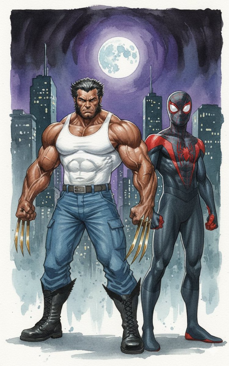 #FredHewlettBlake #Sonofwolverine #biracialblackandwhite work by Freddie B James. Fred Hewlett-Blake.
Son of Logan.