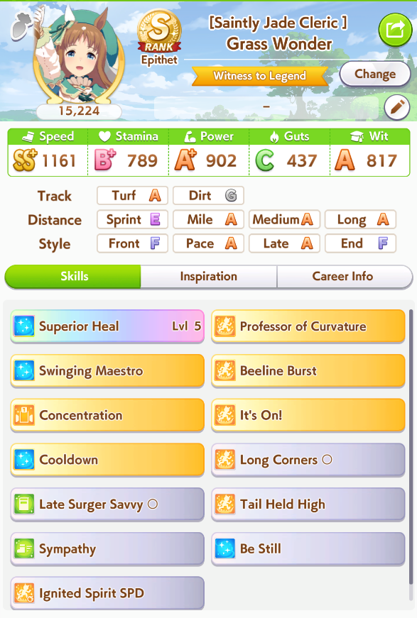 I finally made a good S rank Fantasy Grass omg😭😭