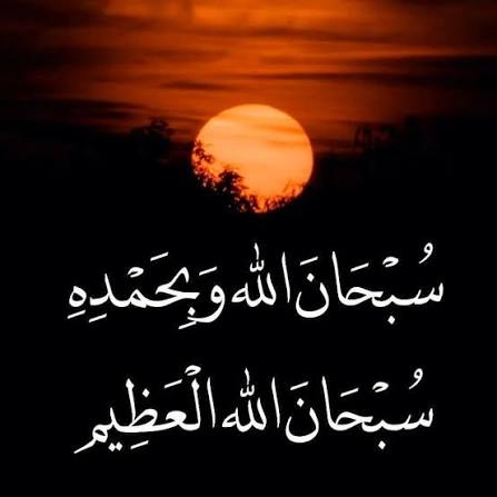 ٠٠٠

كل شيء يسبح بحمده
فلا تكن من الغافلين
#سبحان_الله_وبحمده
#سبحان_الله_العظيم
