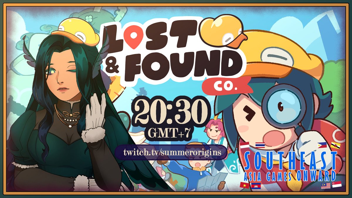 SummerOrigins's tweet photo. Heya! 

For tonight's #SEAGO2025 stream, I'll slowly but surely find and return lost items in @_LostAndFoundCo 's demo by @BitEggInc!
 
Please lend me extra eyes TwT
⏳20:30, (8.30PM, GMT+7)
🔗https://t.co/NE7Xkqs5lv

@VirtualSEAsia @SEAGamethetic @PlayPrimeShow @asosiasigame_id https://t.co/C2LNiAumGj