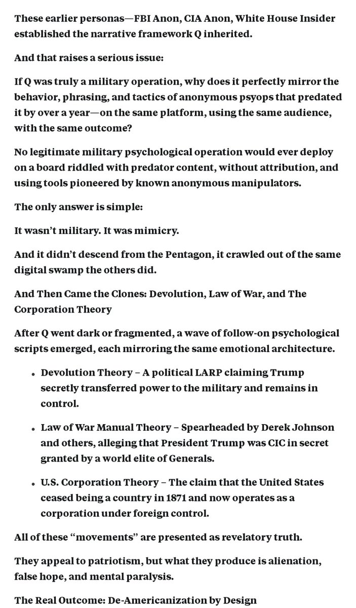 We're literally watching what you say doesn't exist. What is this we see him doing if not Cog Military Intelligence Control Grid? 🙄Nazi Gestapo Spying BS. He sees us talking &amp; still at it. This ruined your base <a href="/GOP/">GOP</a> 
You did this &amp; we want compensation🔌
17sog.substack.com/p/the-anatomy-…