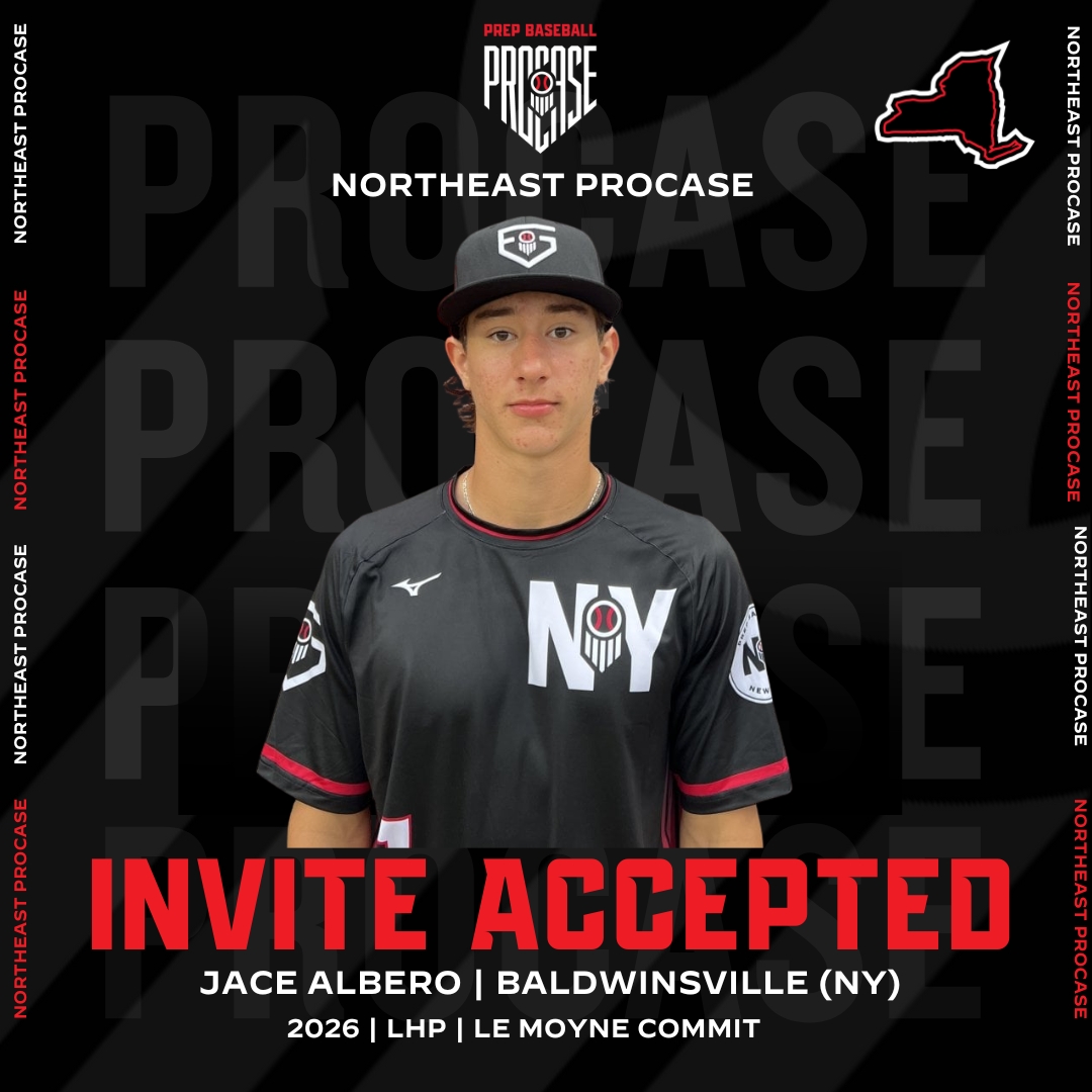 Invite Accepted ✅

2026 LHP and Le Moyne commit Jace Albero (Baldwinsville) will be with us on February 7th in Farmingdale, NJ for the Northeast ProCase.

Profile 👤
loom.ly/urHfCqg

Request 🔗
loom.ly/XQnYhSk