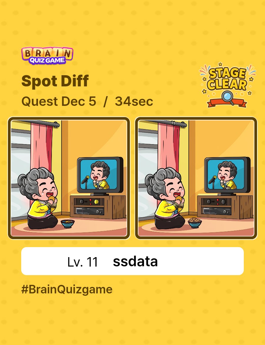 ztelnet2's tweet photo. BrainQuizGame
Daily Quest / Dec 5
Find 3 Differences

#brainquizgame https://t.co/0TeWIwdDjQ