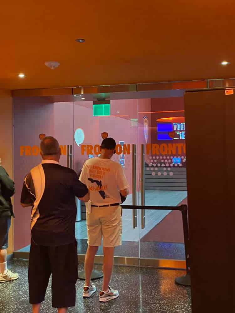 Nice crowd for Opening Night at Dania Beach Jai-Alai!