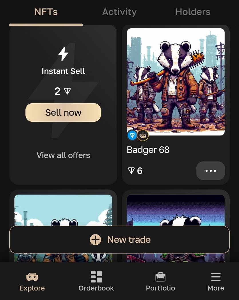 Sell your NFT instantly 
or create your own buy or sell orders with ease. This is the evolution of the NFT!