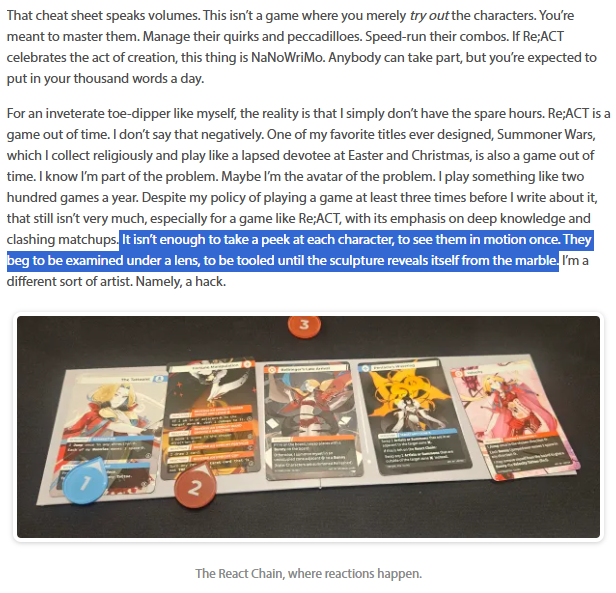 Re;ACT - The Arts of War tweet media