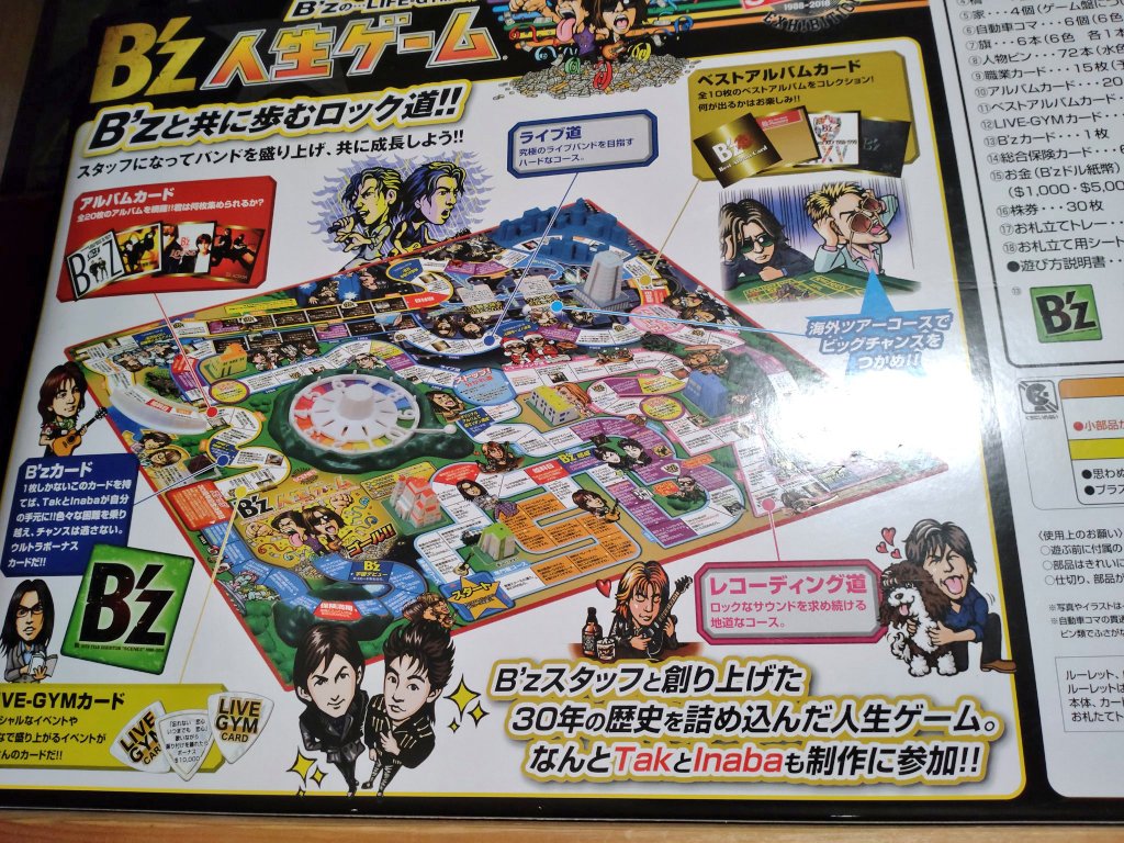 近々、妹宅での忘年会でB'z人生ゲームついに開封＆プレイします！