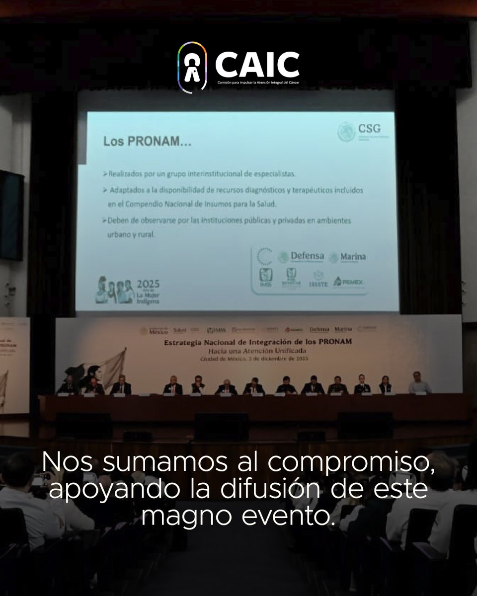 Com. para Impulsar la Atención Integral del Cáncer tweet media