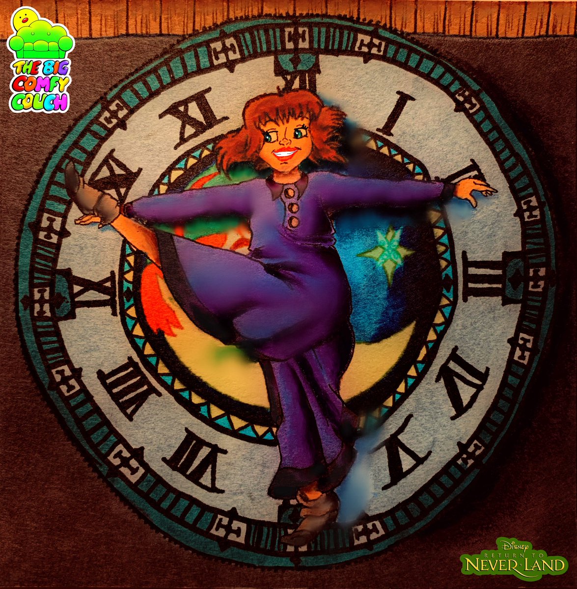 duda_wilson's tweet photo. Jane Darling’s Big Ben Rug Stretch #JaneDarling #ReturntoNeverland #TheBigComfyCouch #ClockRugStretch #BigBen #London https://t.co/KzJT7AxqaU