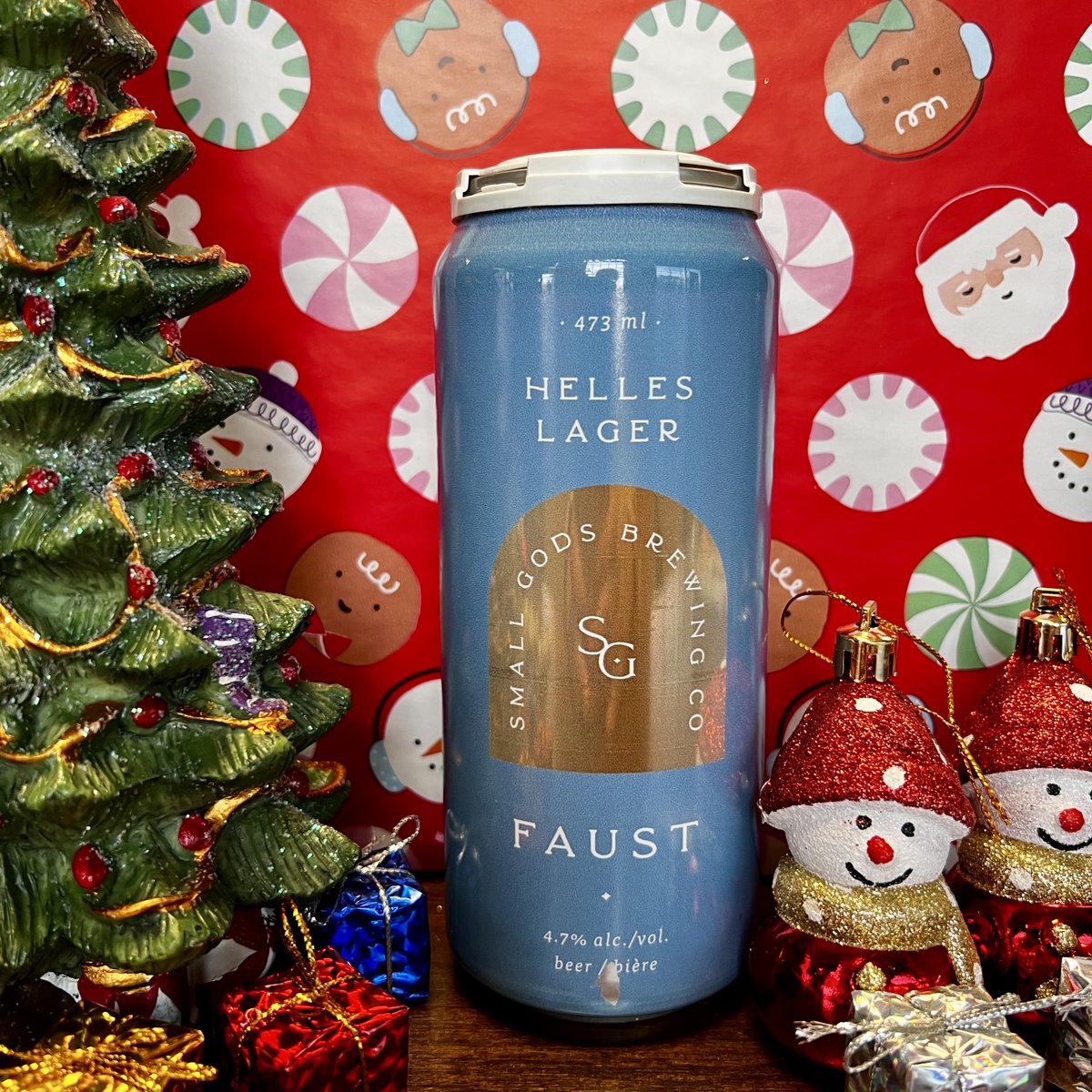 Day 4
Small Gods Brewing Faust

4.7% Helles Lager 

Clean, golden Bavarian-style lager with soft bready malt, gentle floral hops and a crisp, refreshing finish – smooth, easy-drinking and true-to-style without you having to sell your soul for another pint.