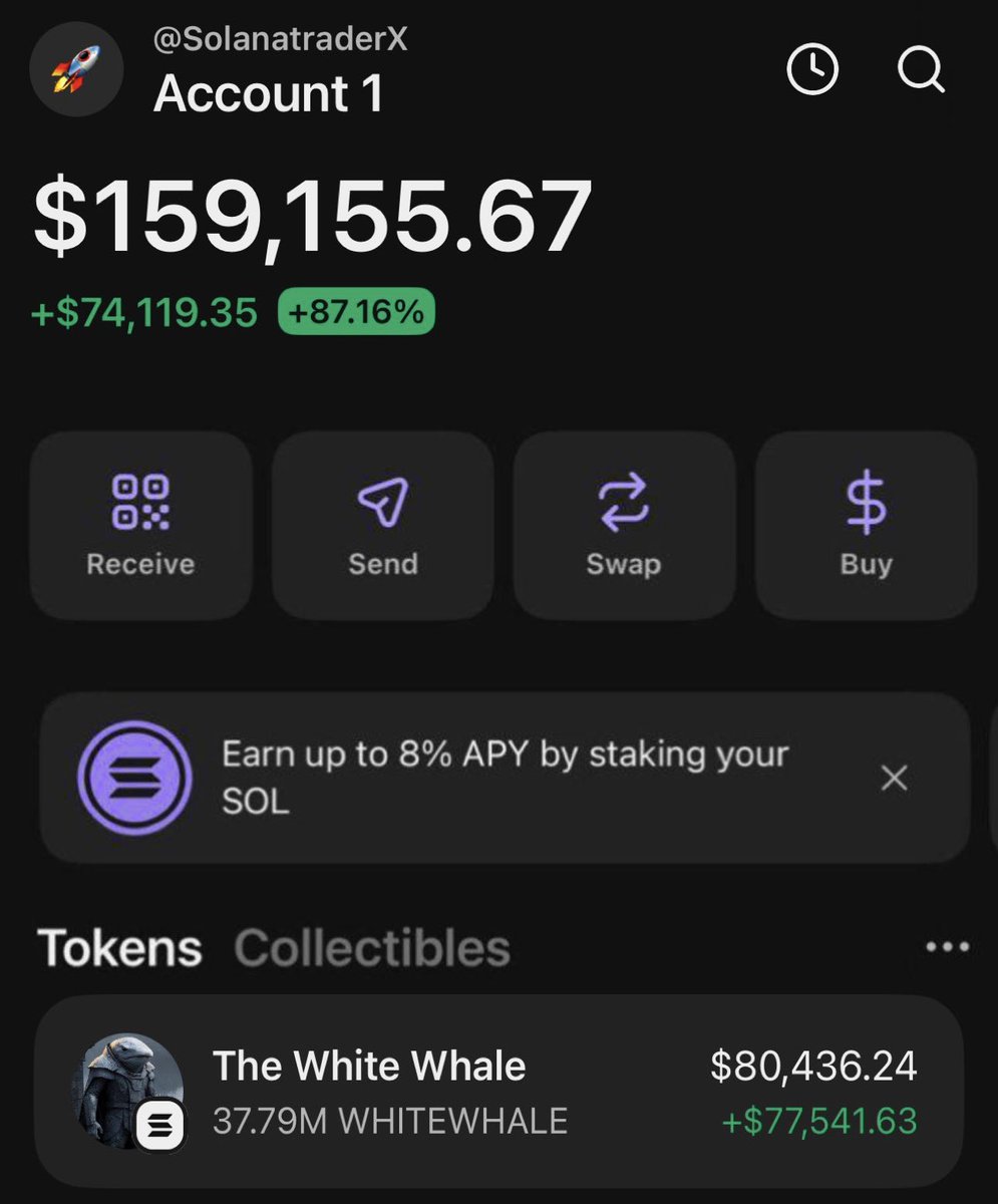LewisDasso's tweet photo. #WHITEWHALE is making waves printing huge profits on my Alpha telegram group 🏆💰🚀🤝

If you’re in my  tg group your copy trade would have been on same profit as I am

Ca: a3W4qutoEJA4232T2gwZUfgYJTetr96pU4SJMwppump

#Solana https://t.co/0mu0QrDomn