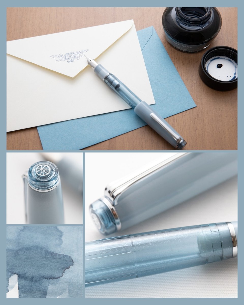 NAGASAWA 梅田茶屋町店 15周年記念 「CHASKA BLUE SILVER 万年筆