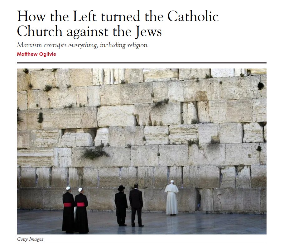 SpectatorOz's tweet image. Marxism corrupts Catholic thought, as it does all.

Theologians recast the Bible as an anti-oppressor manifesto, turning Jesus, a Torah-observant Jew, into a proto-Marxist rebel against the Jewish establishment.

It is a tragedy that the Church’s relationship with the Jews has…
