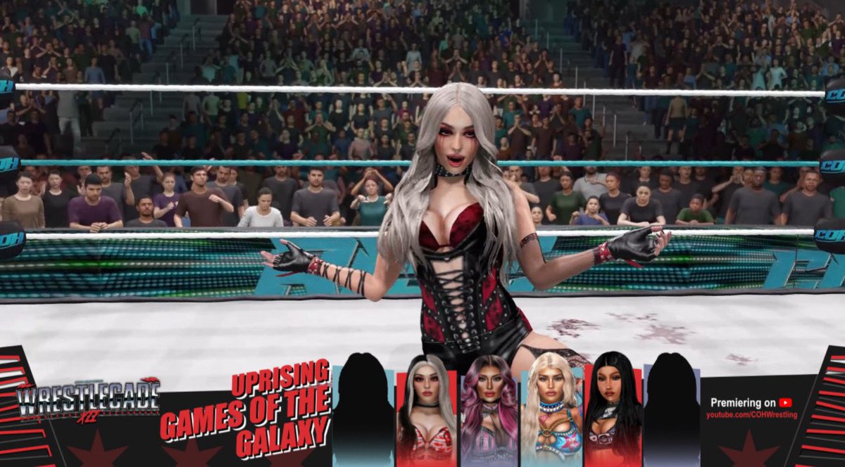 DemonHeatherRae's tweet photo. See you at WrestleCade 😈🩸
@COHwrestling1  #WWE2K25  #RheaRipley #LivMorgan #AlexaBliss https://t.co/vVdzT7uNZy