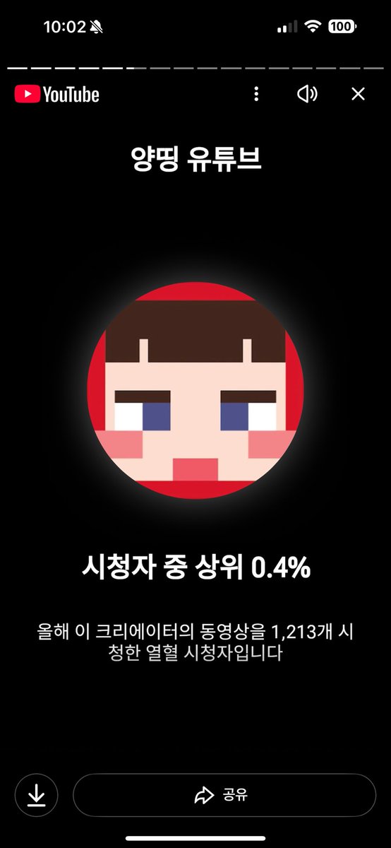 yd_bing2's tweet photo. 나 올해 유튜브 많이 안봣는데... 양딩님 아랑해요 https://t.co/MgX63WV2xA