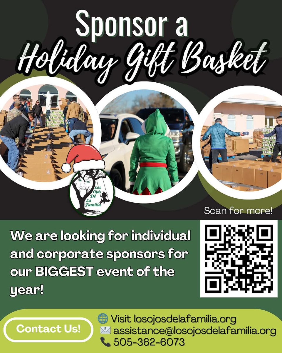 📣🌲☃️Calling All Holiday Heroes! ☃️🌲📣
This is a final push for individual &amp; corporate sponsors to help feed needy families! This year we're on target to deliver 700+ baskets, but we can't do it without your help..Please consider helping us reach our goal &amp; help those in need!