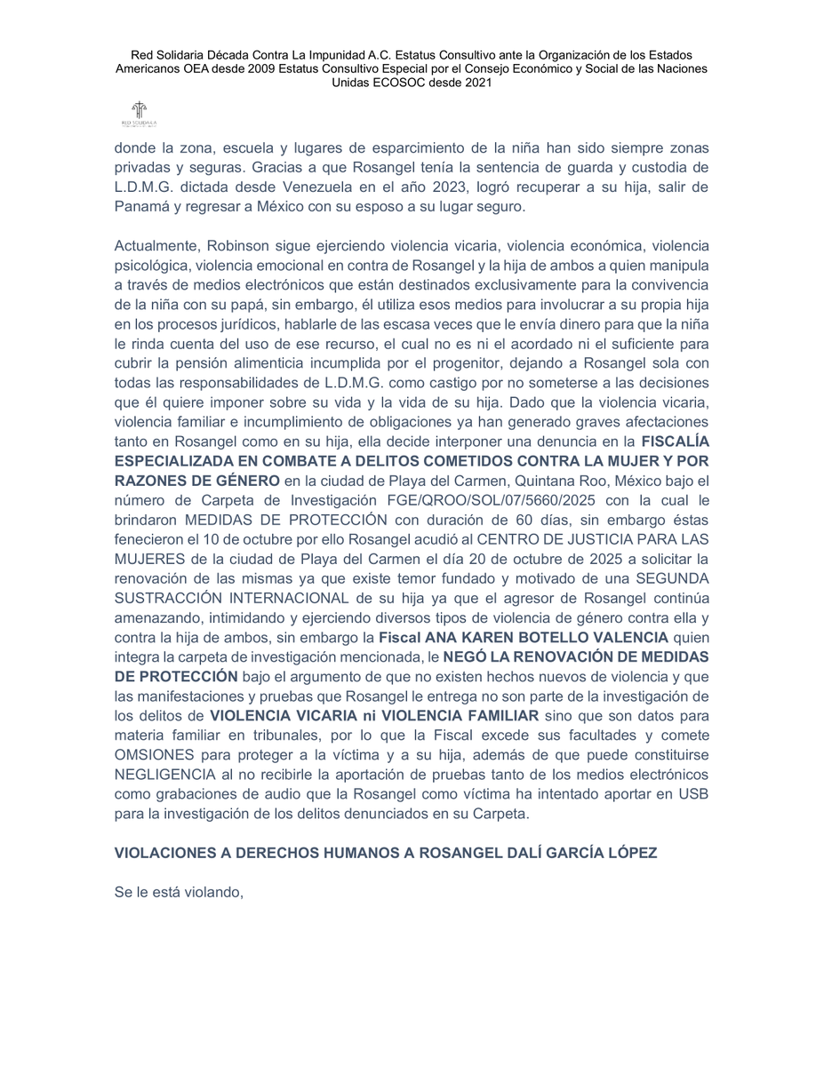 Red Solidaria Década Contra la Impunidad AC tweet media