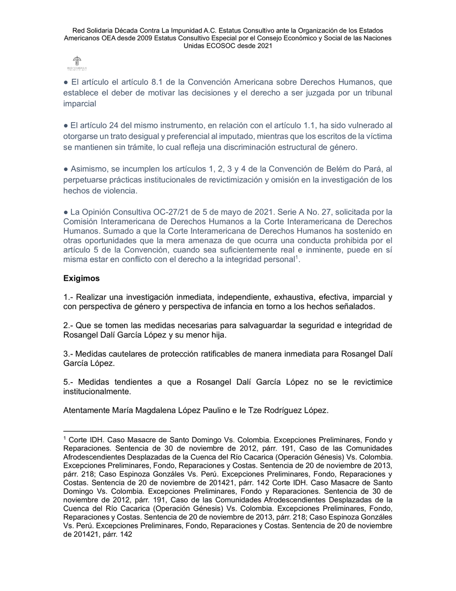 Red Solidaria Década Contra la Impunidad AC tweet media