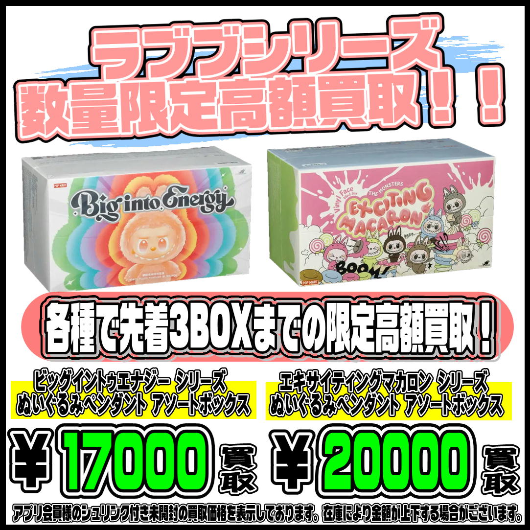 12/5本日限定!! ラブブ アソートボックス 数量限定の高額買取実施中 