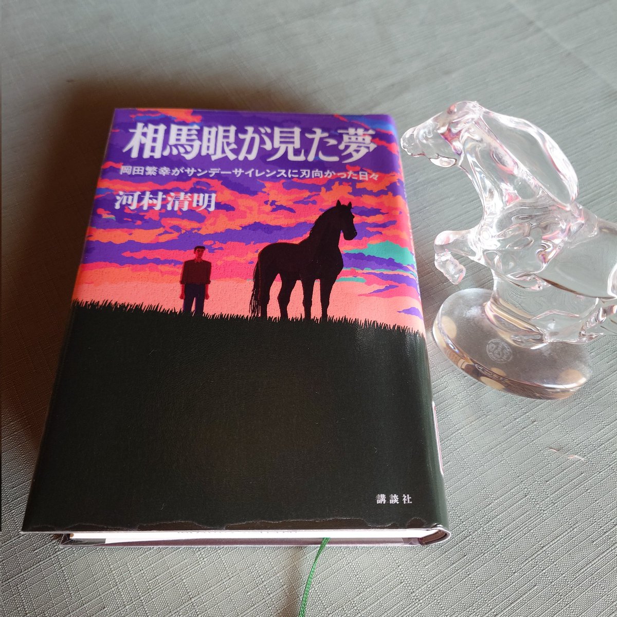 blackca5538384's tweet photo. オークスの日、昔��んだ宮本輝著の優駿の一文「馬は自分を作ってくれた人間にどでかい香典をプレゼントする」が思い出されユーバーレーベンの勝利を信じた🏇😢
いつの日か岡田総帥が紡いだ血統がダービー馬になると信じる🏇😢
#相馬眼が見た夢
#河村清明
#岡田繁幸
#ビッグレッドファーム https://t.co/ono4hIDSFX