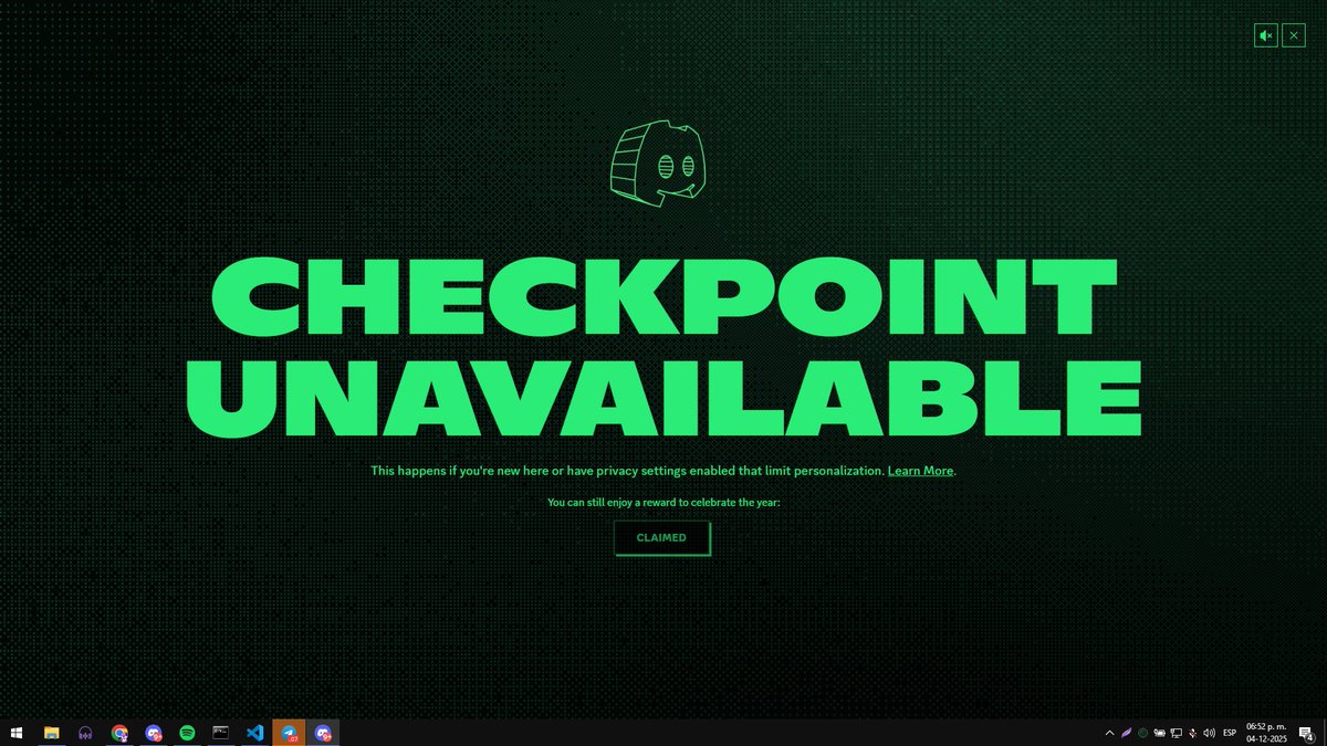 PanConKisu's tweet image. Here's my @discord #checkpoint2025!