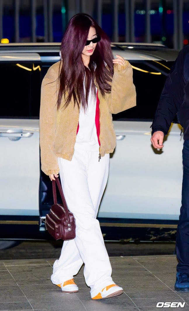 TZUYU 20251205 news photo Departing from the airport to Hong Kong